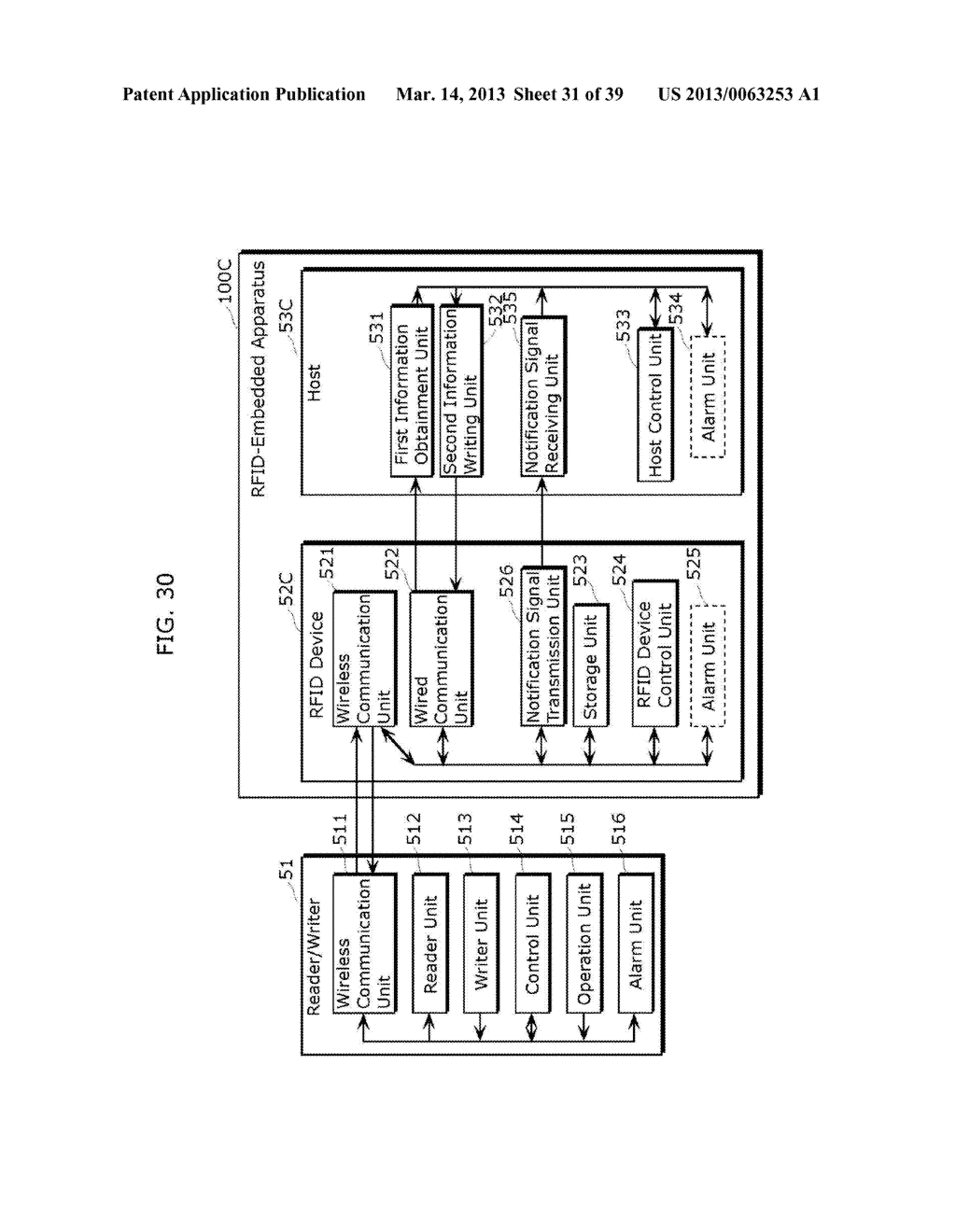 RFID DEVICE, HOST, RFID-EMBEDDED  APPARATUS, AND METHOD OF CONTROLLING     RFID DEVICE - diagram, schematic, and image 32