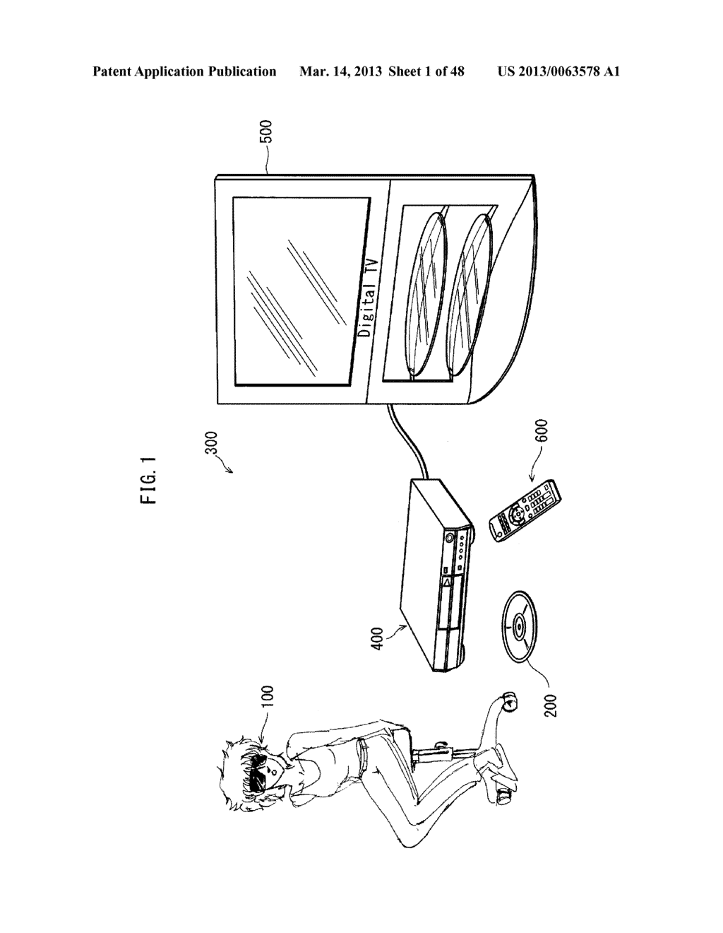 GLASSES, STEREOSCOPIC IMAGE PROCESSING DEVICE, SYSTEM - diagram, schematic, and image 02