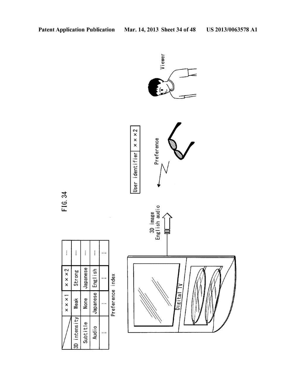 GLASSES, STEREOSCOPIC IMAGE PROCESSING DEVICE, SYSTEM - diagram, schematic, and image 35