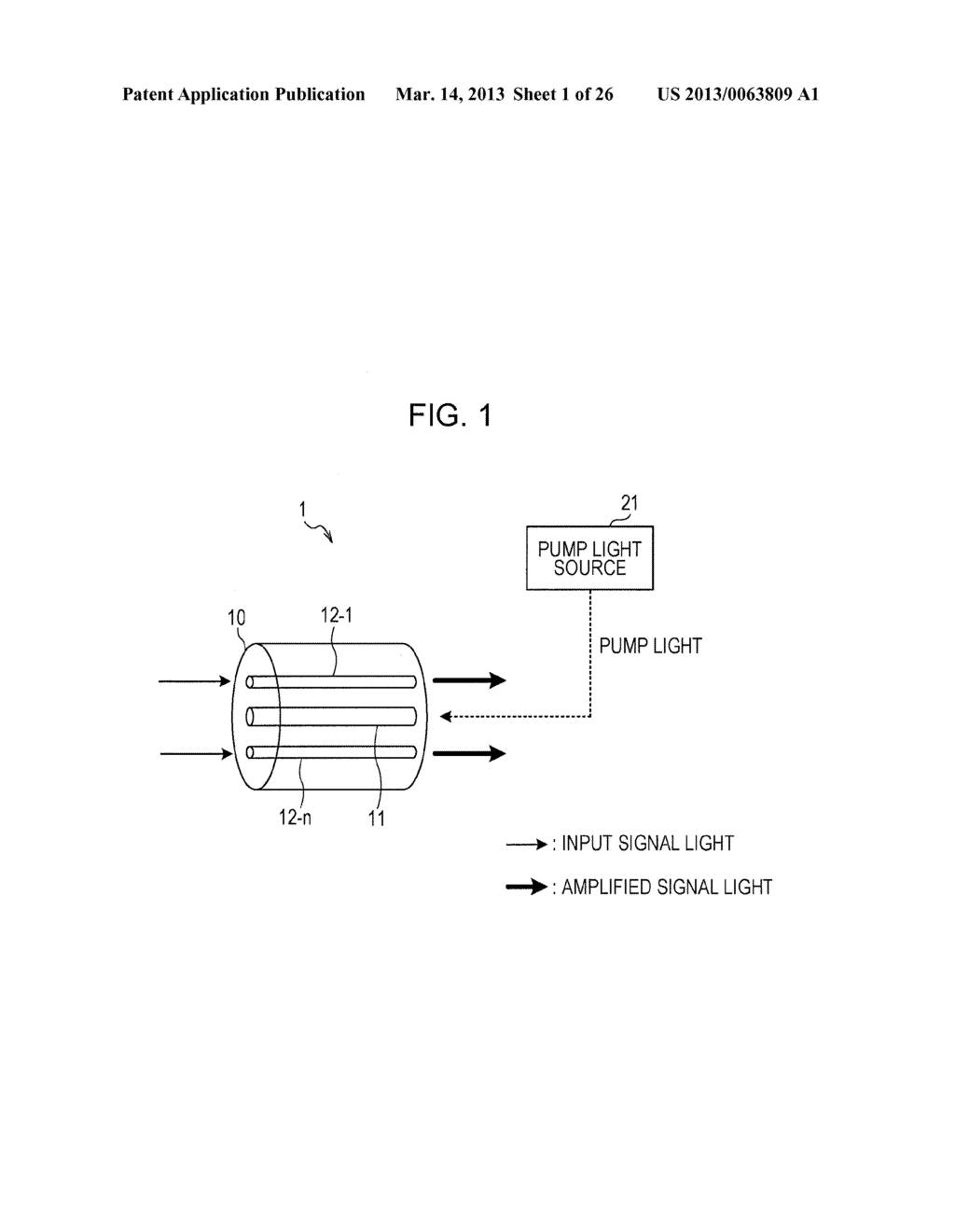 OPTICAL AMPLIFIER AND MULTICORE FIBER - diagram, schematic, and image 02