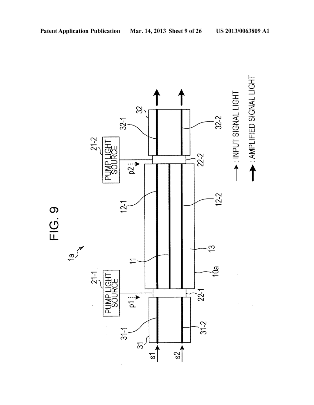 OPTICAL AMPLIFIER AND MULTICORE FIBER - diagram, schematic, and image 10