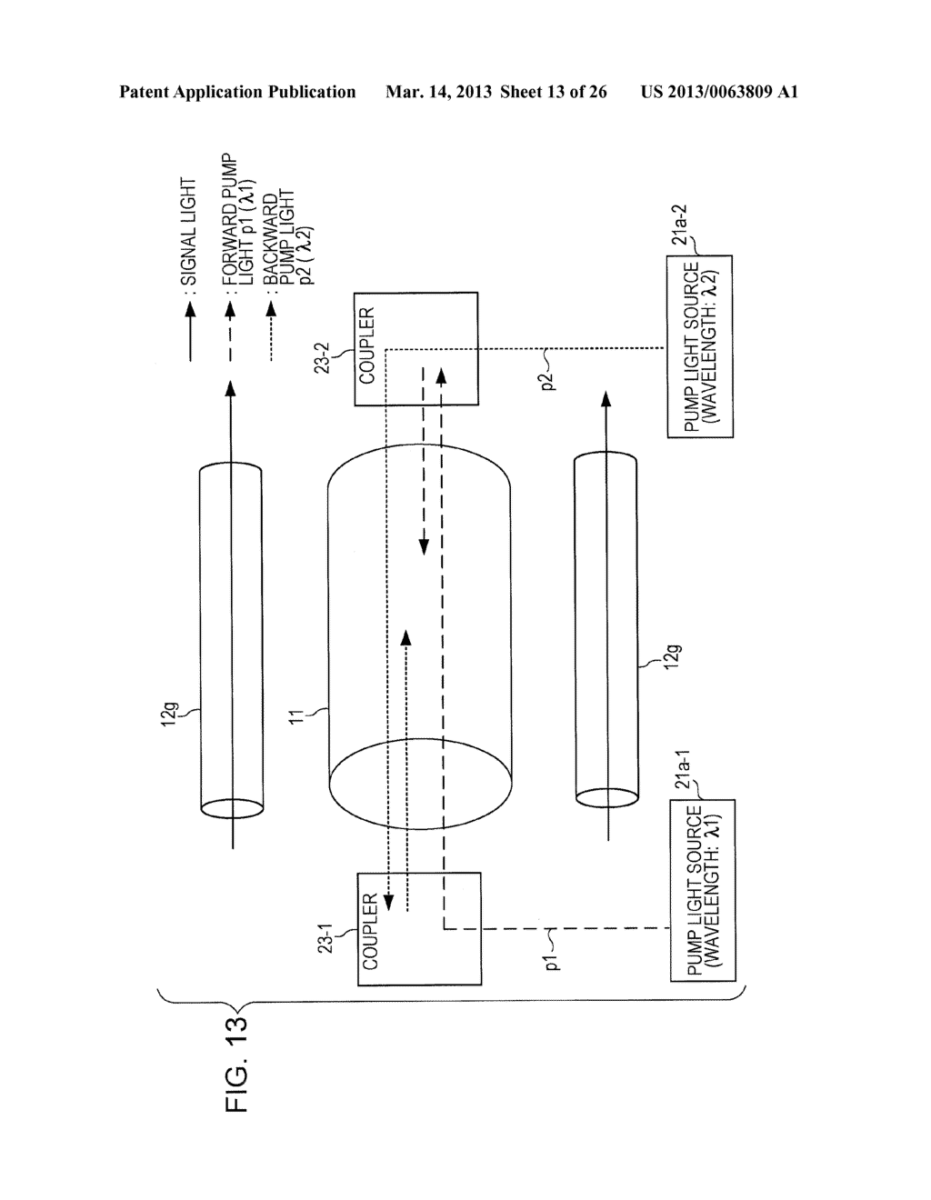 OPTICAL AMPLIFIER AND MULTICORE FIBER - diagram, schematic, and image 14