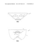 SOLID STATE LIGHTING DEVICES HAVING REMOTE LUMINESCENT MATERIAL-CONTAINING     ELEMENT, AND LIGHTING METHODS diagram and image