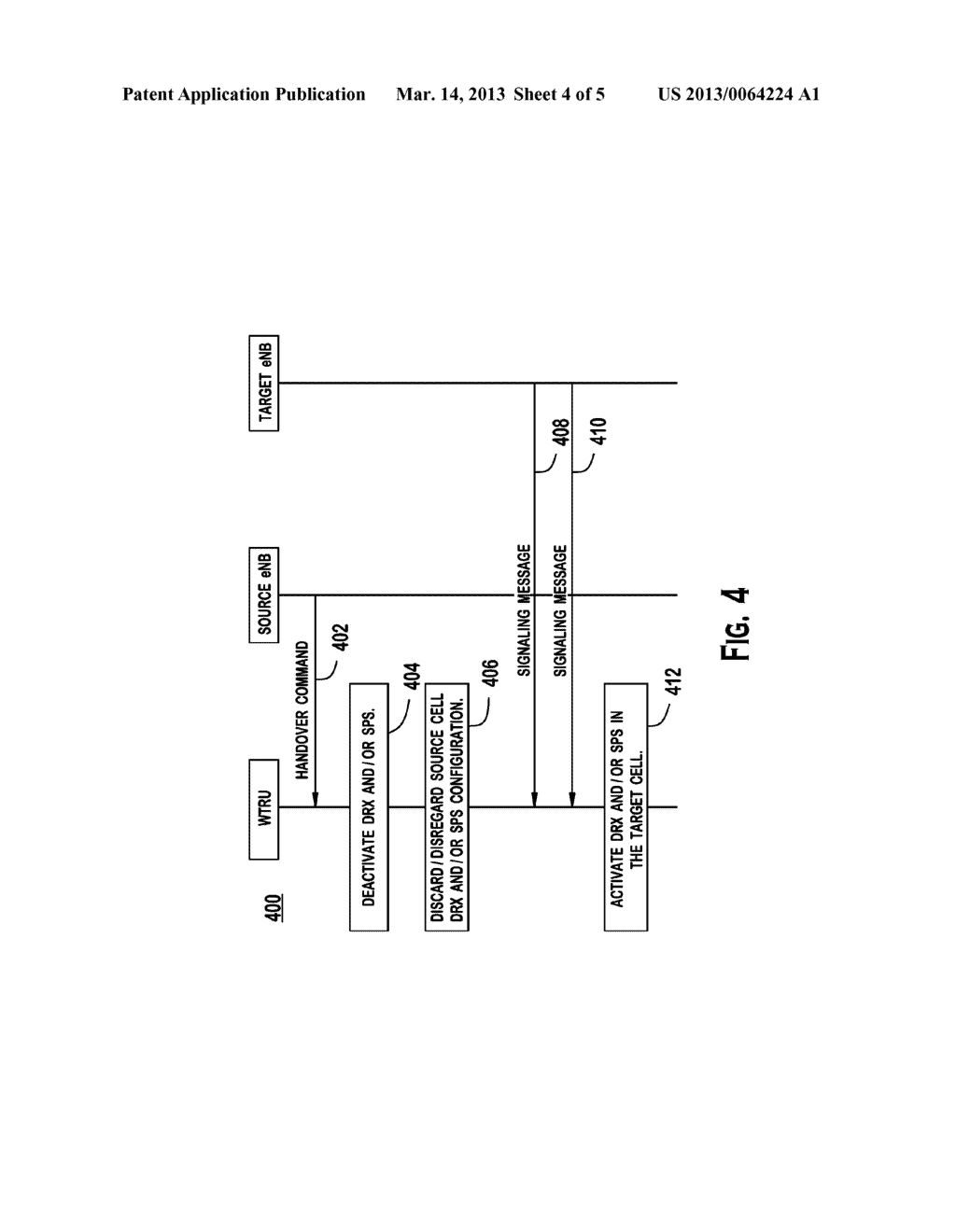 METHOD AND APPARATUS FOR PERFORMING A HANDOVER IN AN EVOLVED UNIVERSAL     TERRESTRIAL RADIO ACCESS NETWORK - diagram, schematic, and image 05