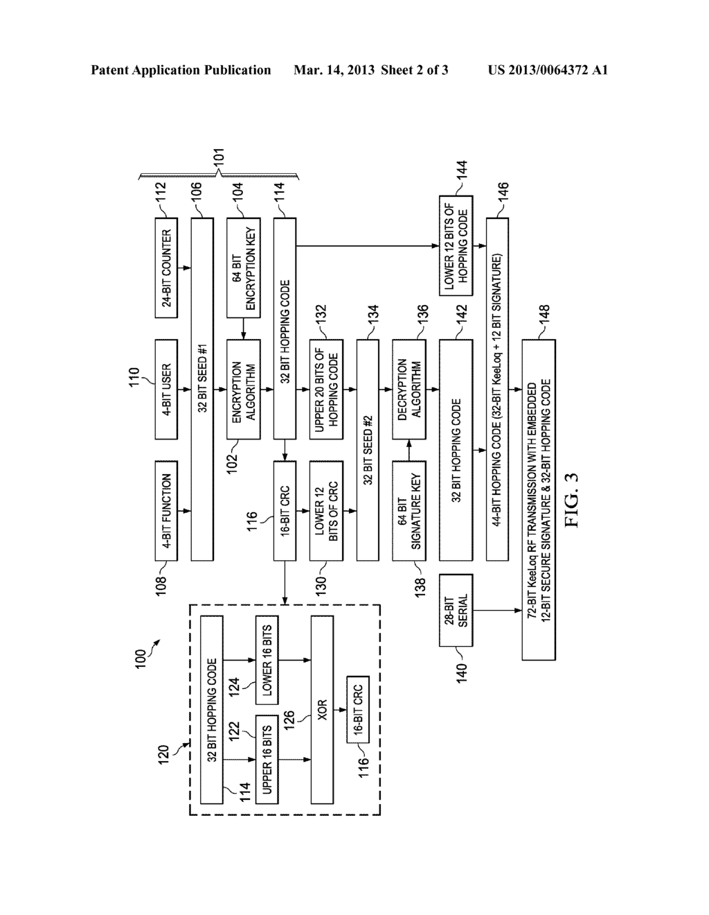 CODE HOPPING BASED SYSTEM WITH INCREASED SECURITY - diagram, schematic, and image 03