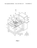 MODELING APPARATUS, POWDER REMOVING APPARATUS, MODELING SYSTEM, AND METHOD     OF MANUFACTURING A MODEL diagram and image