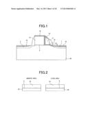 NON-VOLATILE SEMICONDUCTOR DEVICE AND METHOD OF FABRICATING EMBEDDED     NON-VOLATILE SEMICONDUCTOR MEMORY DEVICE WITH SIDEWALL GATE diagram and image