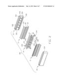 COMPRESSION CONNECTOR CONFIGURED WITH THREE HOUSING FOR RETAINING     TERMINALS THEREBETWEEN diagram and image