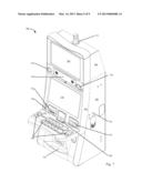 BILL ACCEPTORS AND PRINTERS FOR PROVIDING VIRTUAL TICKET-IN AND TICKET-OUT     ON A GAMING MACHINE diagram and image