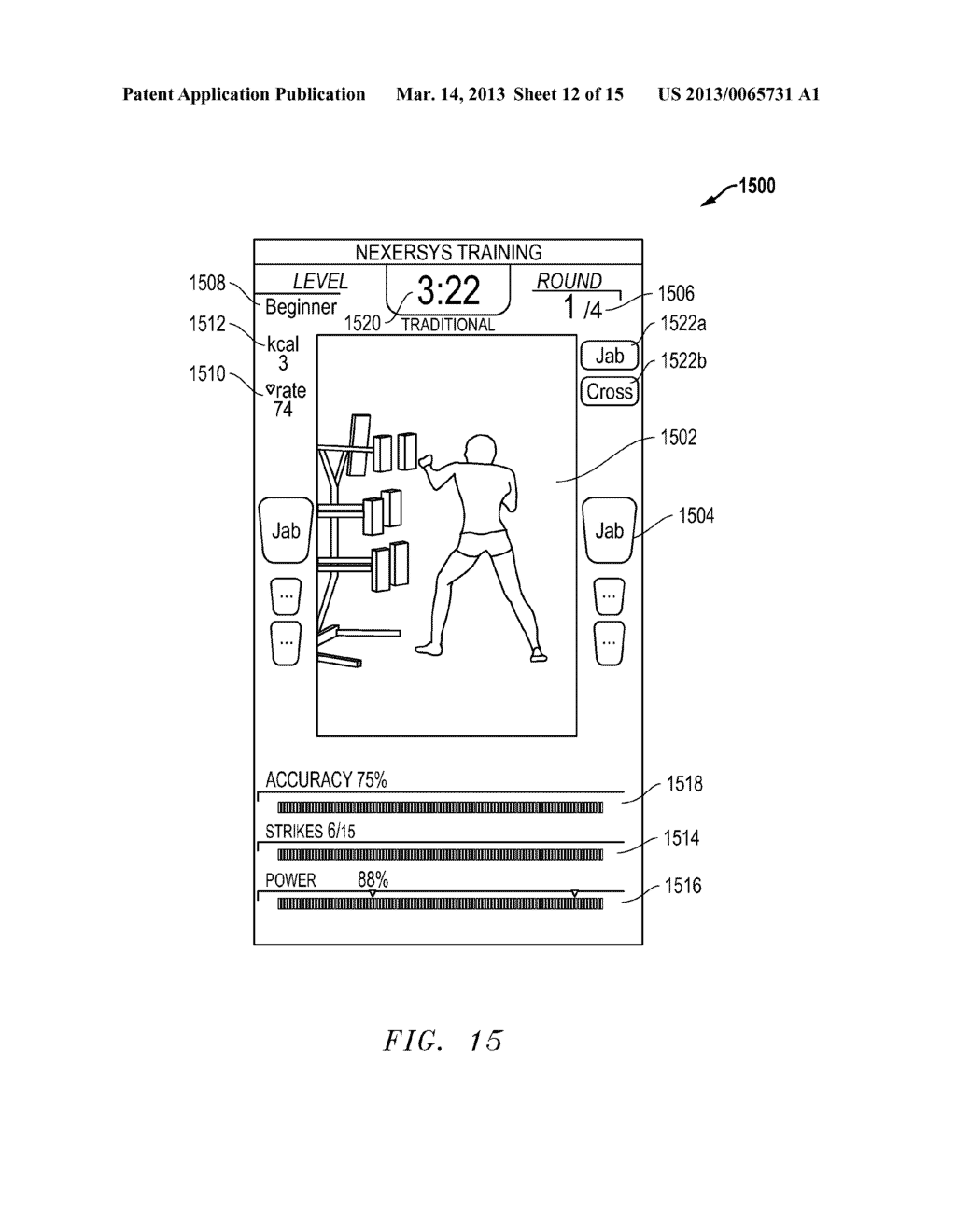 INTERACTIVE SYSTEM AND METHOD FOR BOXING AND MARTIAL ARTS - diagram, schematic, and image 13