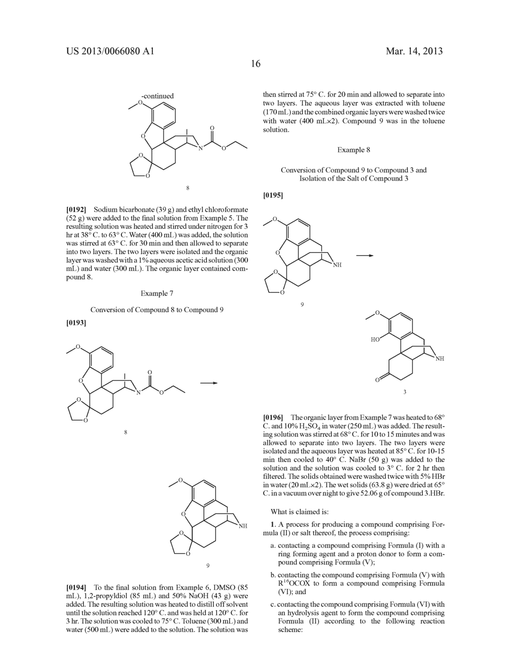 Production of Alkaloids without the Isolation of Intermediates - diagram, schematic, and image 17