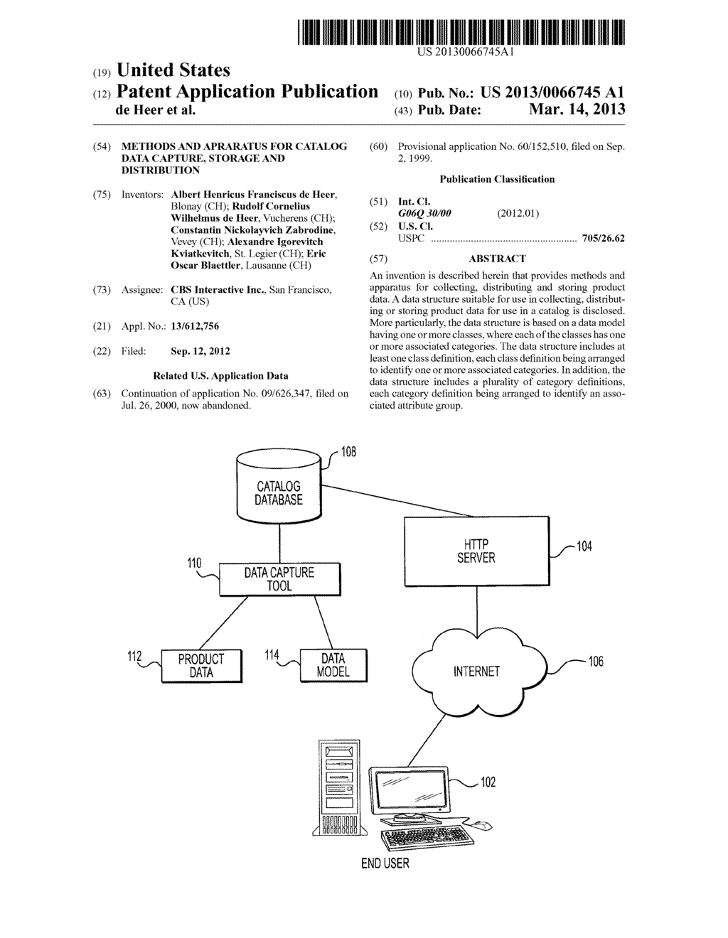 METHODS AND APRARATUS FOR CATALOG DATA CAPTURE, STORAGE AND DISTRIBUTION - diagram, schematic, and image 01