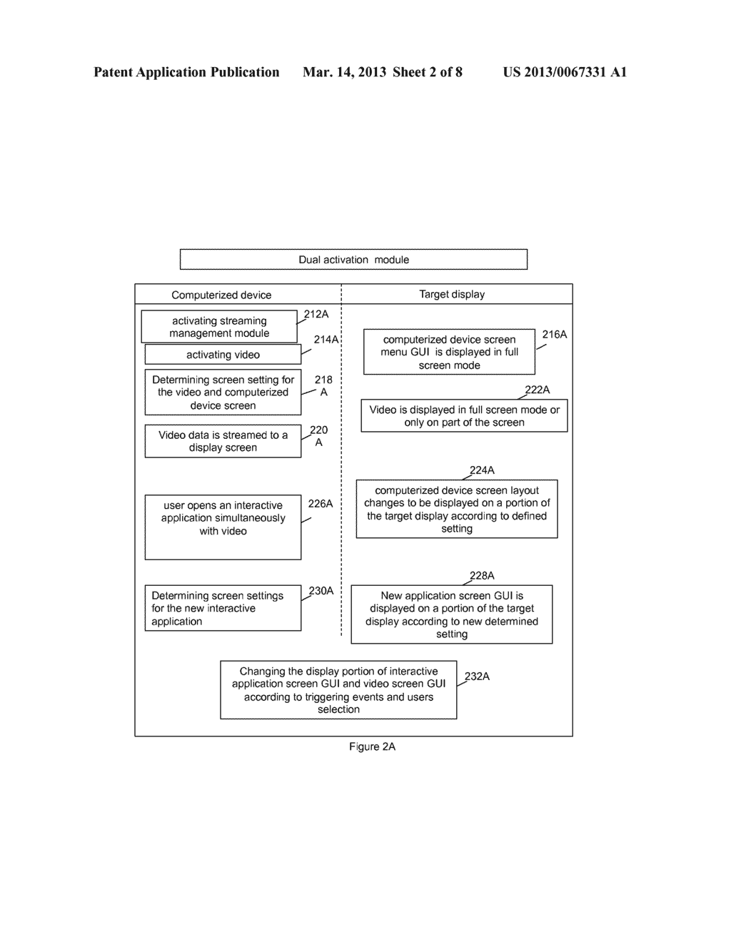 Method and System of Simultaneous Display of Multiple Screens on a Target     Display - diagram, schematic, and image 03