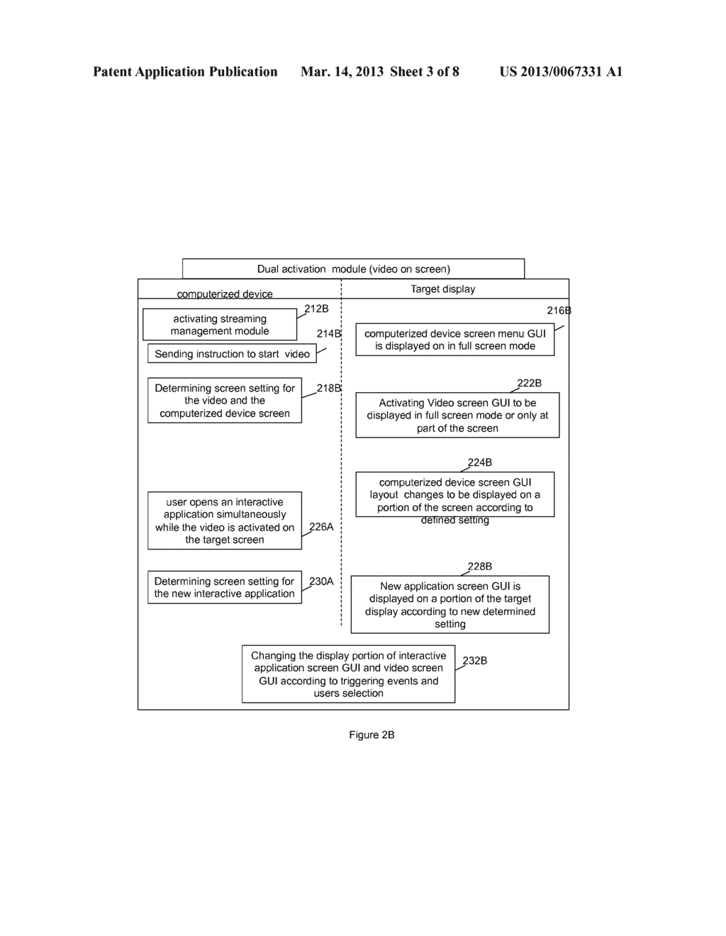 Method and System of Simultaneous Display of Multiple Screens on a Target     Display - diagram, schematic, and image 04