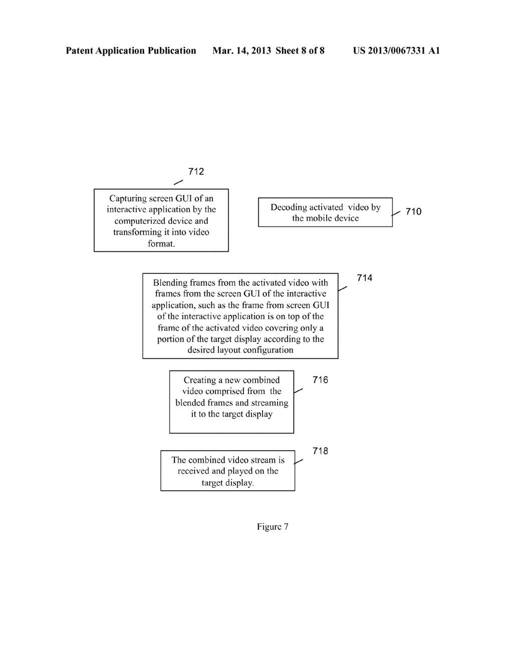 Method and System of Simultaneous Display of Multiple Screens on a Target     Display - diagram, schematic, and image 09