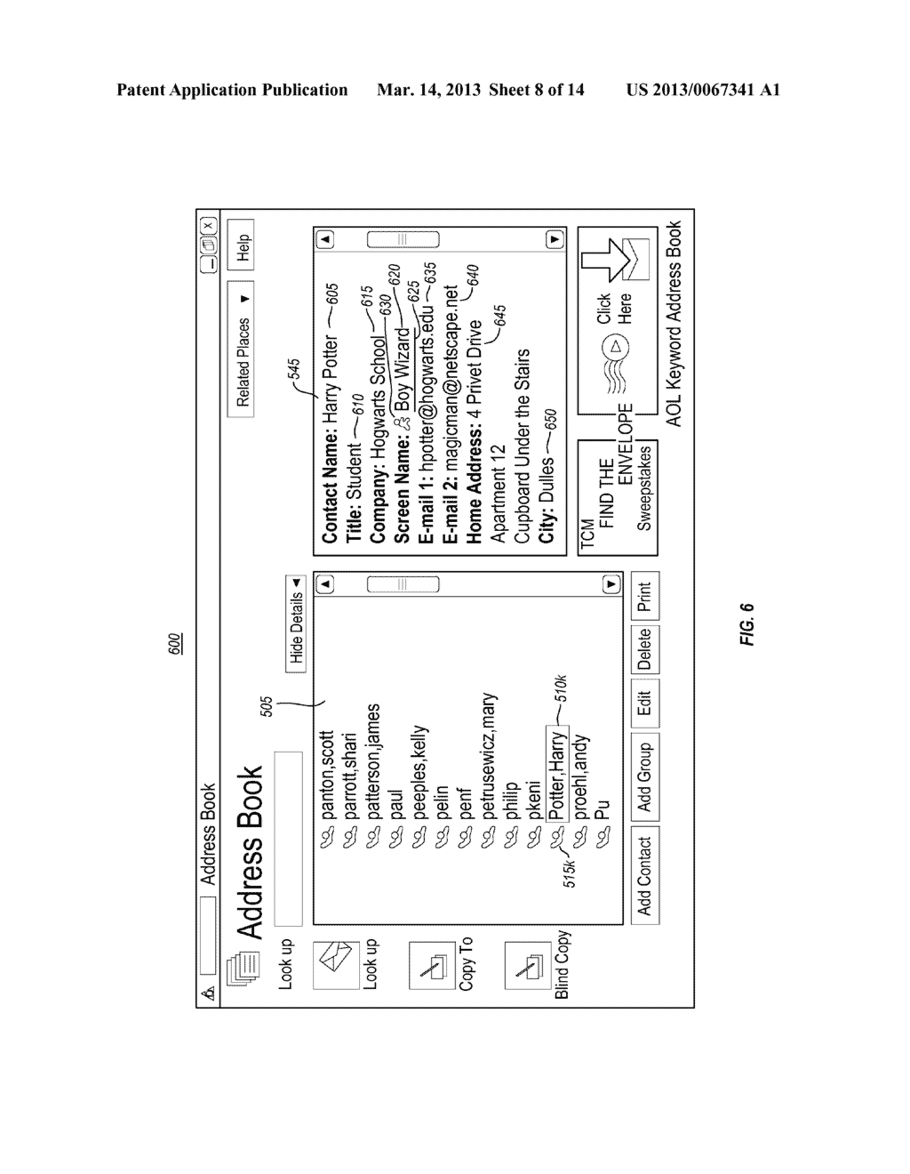 INTELLIGENTLY ENABLED MENU CHOICES BASED ON ONLINE PRESENCE STATE IN     ADDRESS BOOK - diagram, schematic, and image 09