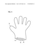 DISPOSABLE GLOVES AND GLOVE MATERIAL COMPOSITIONS INCLUDING A COLORING     AGENT diagram and image