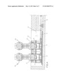 DEVICE FOR HANDLING AND/OR TRANSPORTING BACK-UP ROLLS AND/OR WORK ROLLS OF     A ROLL STAND AT LEAST IN PAIRS diagram and image