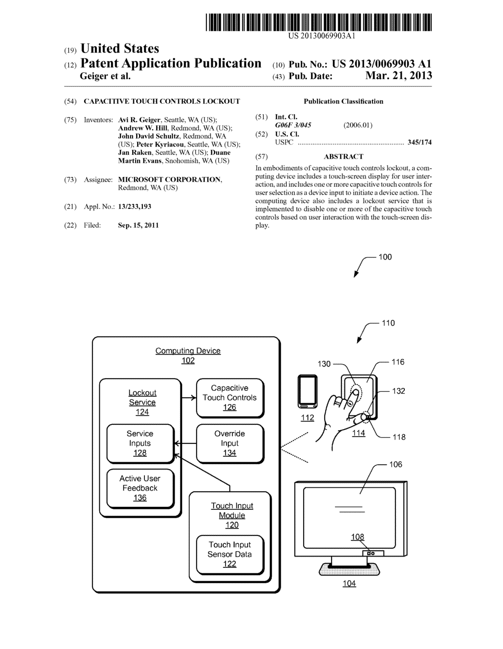 CAPACITIVE TOUCH CONTROLS LOCKOUT - diagram, schematic, and image 01