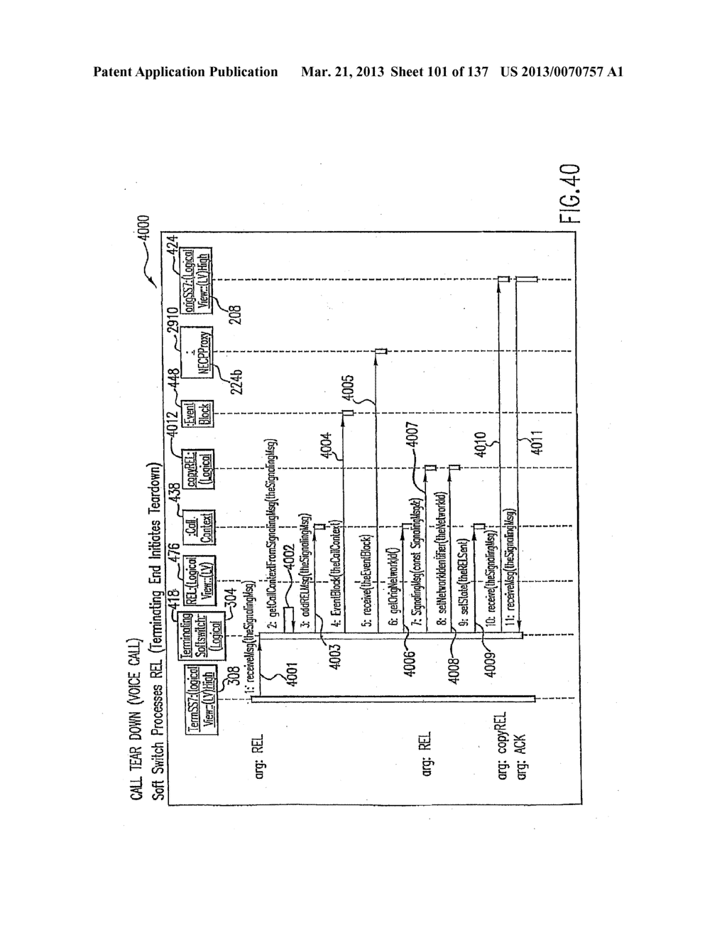 VOICE OVER DATA TELECOMMUNICATIONS NETWORK ARCHITECTURE - diagram, schematic, and image 102