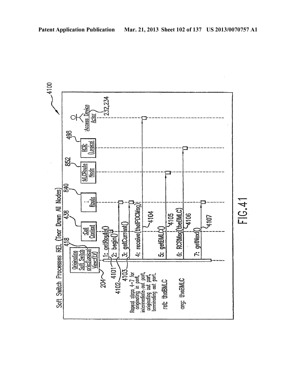 VOICE OVER DATA TELECOMMUNICATIONS NETWORK ARCHITECTURE - diagram, schematic, and image 103