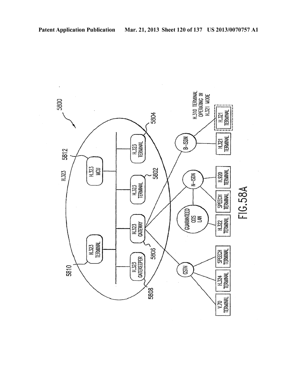 VOICE OVER DATA TELECOMMUNICATIONS NETWORK ARCHITECTURE - diagram, schematic, and image 121