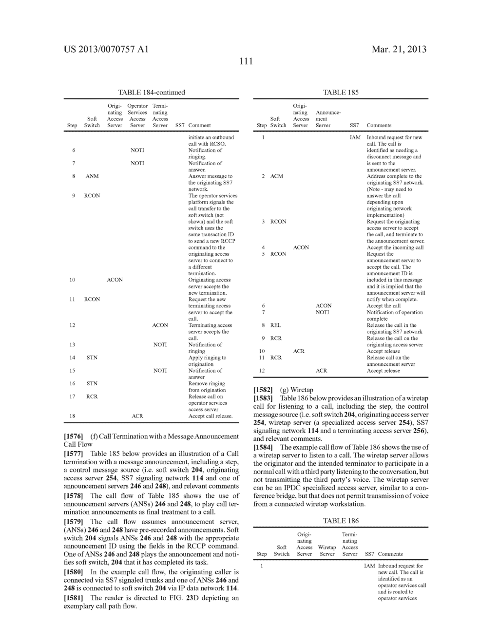 VOICE OVER DATA TELECOMMUNICATIONS NETWORK ARCHITECTURE - diagram, schematic, and image 249