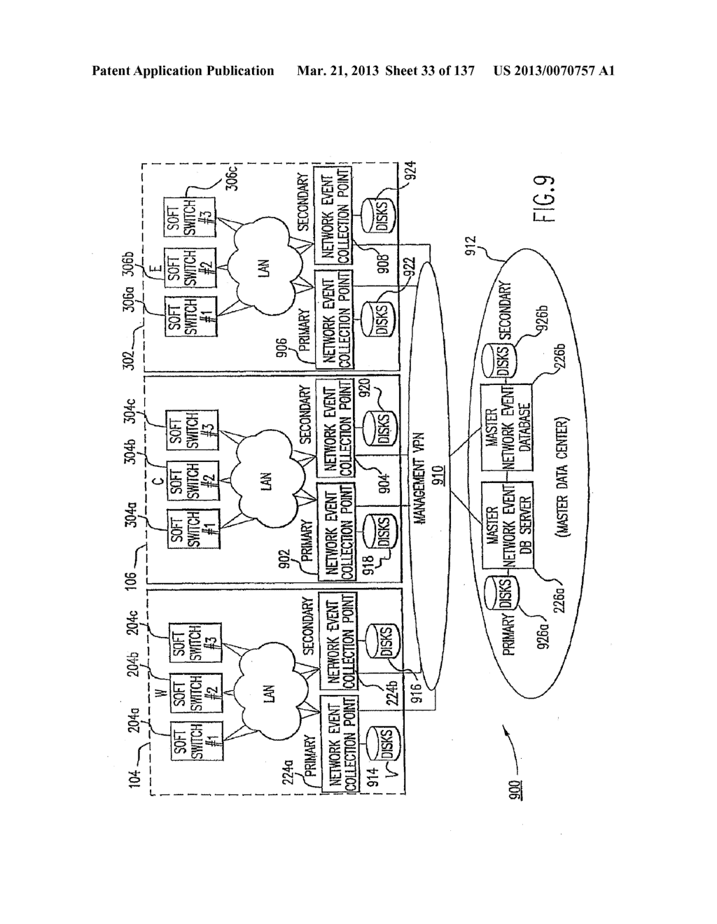 VOICE OVER DATA TELECOMMUNICATIONS NETWORK ARCHITECTURE - diagram, schematic, and image 34