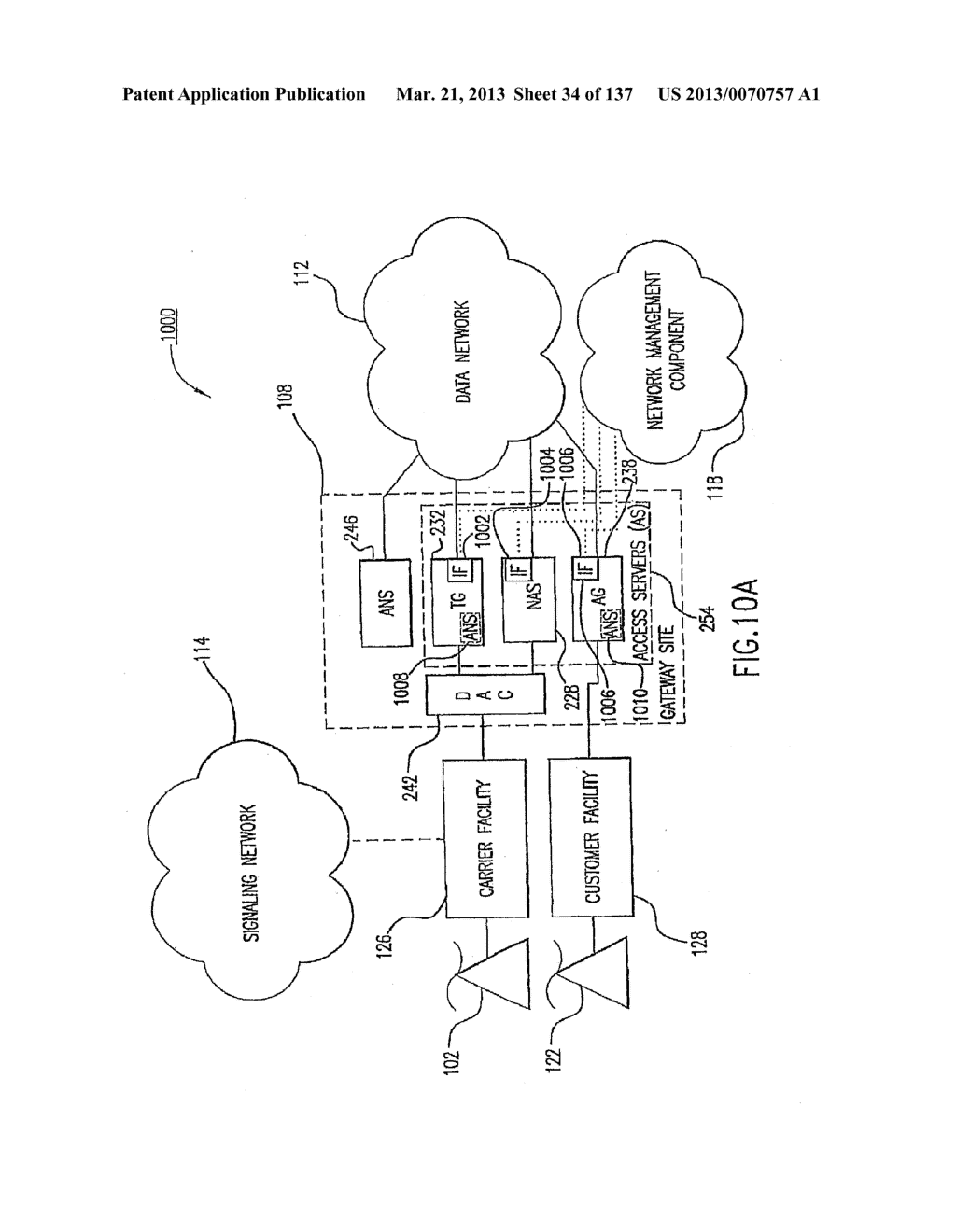 VOICE OVER DATA TELECOMMUNICATIONS NETWORK ARCHITECTURE - diagram, schematic, and image 35