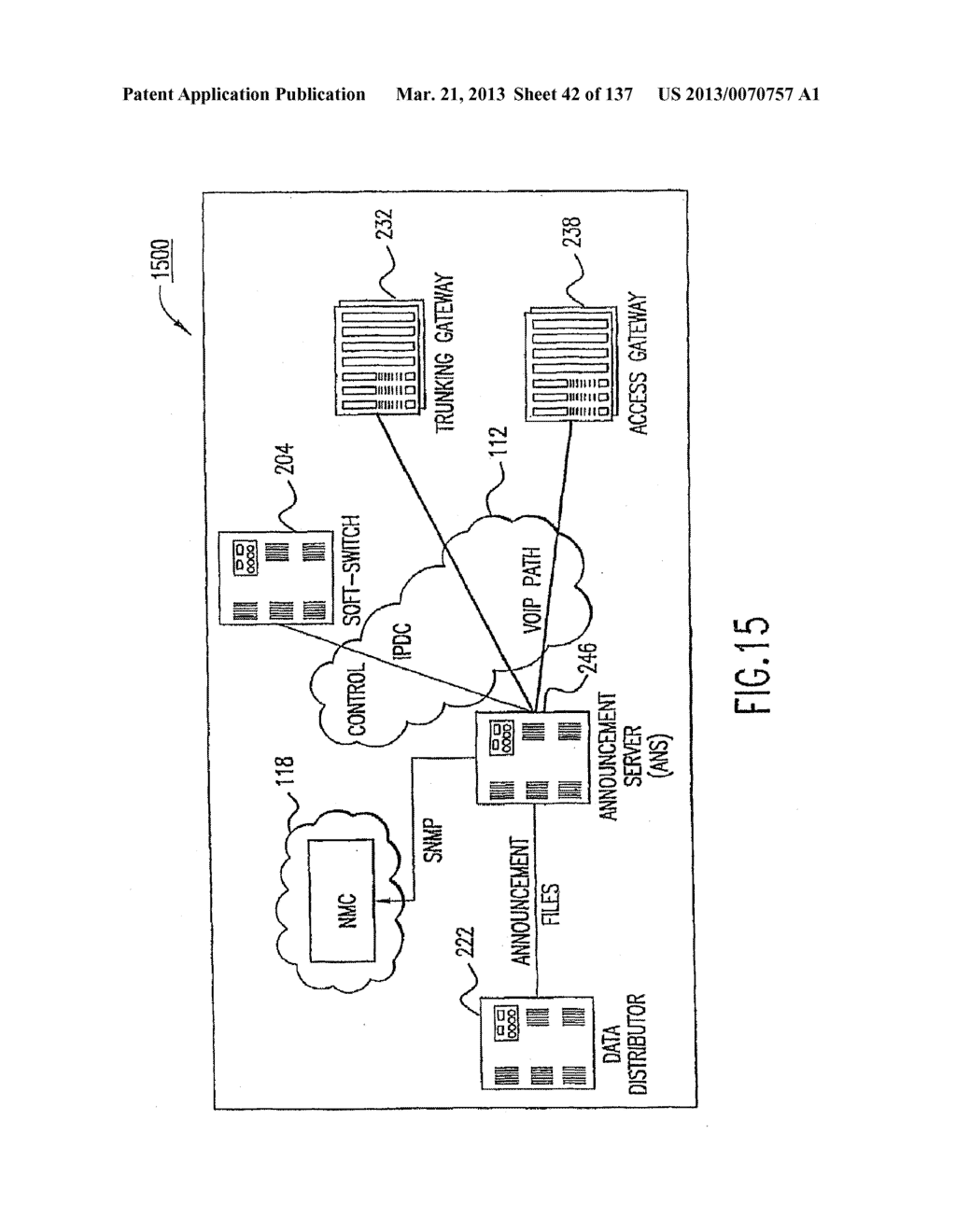 VOICE OVER DATA TELECOMMUNICATIONS NETWORK ARCHITECTURE - diagram, schematic, and image 43