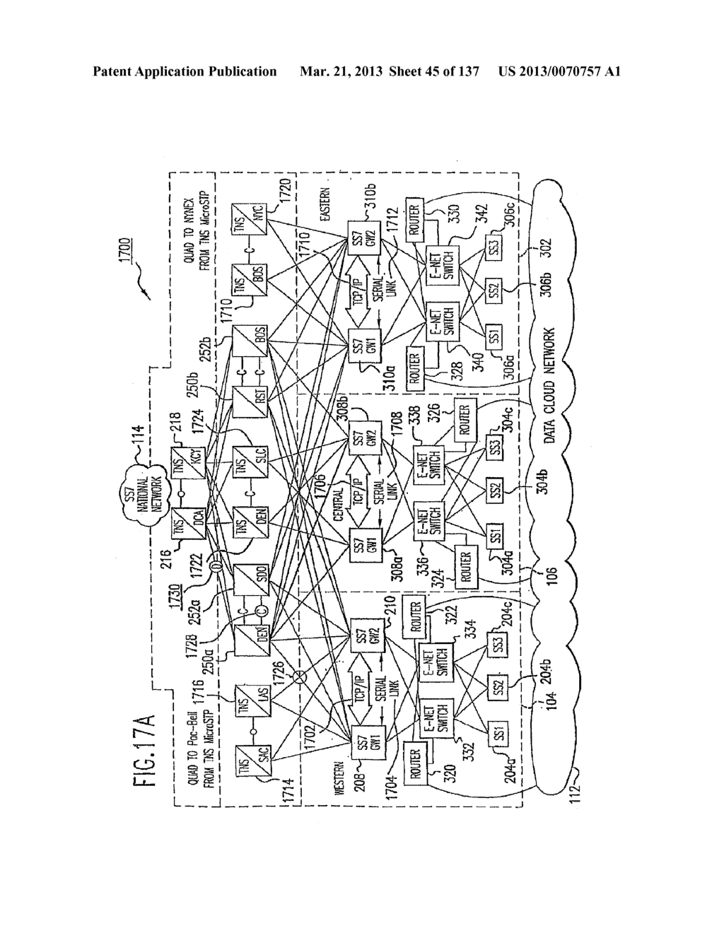 VOICE OVER DATA TELECOMMUNICATIONS NETWORK ARCHITECTURE - diagram, schematic, and image 46