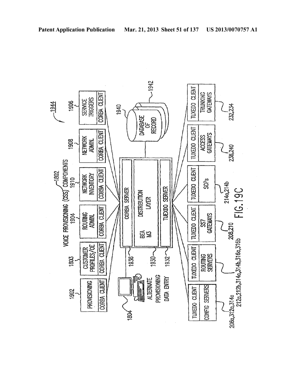 VOICE OVER DATA TELECOMMUNICATIONS NETWORK ARCHITECTURE - diagram, schematic, and image 52