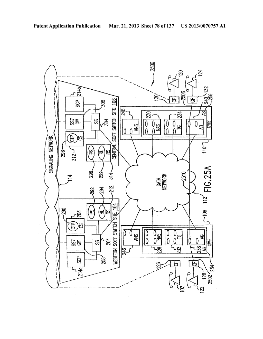 VOICE OVER DATA TELECOMMUNICATIONS NETWORK ARCHITECTURE - diagram, schematic, and image 79