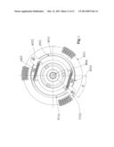 WIND TURBINE WITH A CENTRIFUGAL FORCE DRIVEN ADJUSTABLE PITCH ANGLE AND     CABLES RETAINING BLADES IN A HUB diagram and image