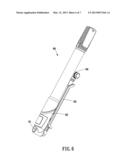 PORTABLE AIR PUMP WITH A PRESSURE GAUGE RECEIVABLE BY BIASING diagram and image