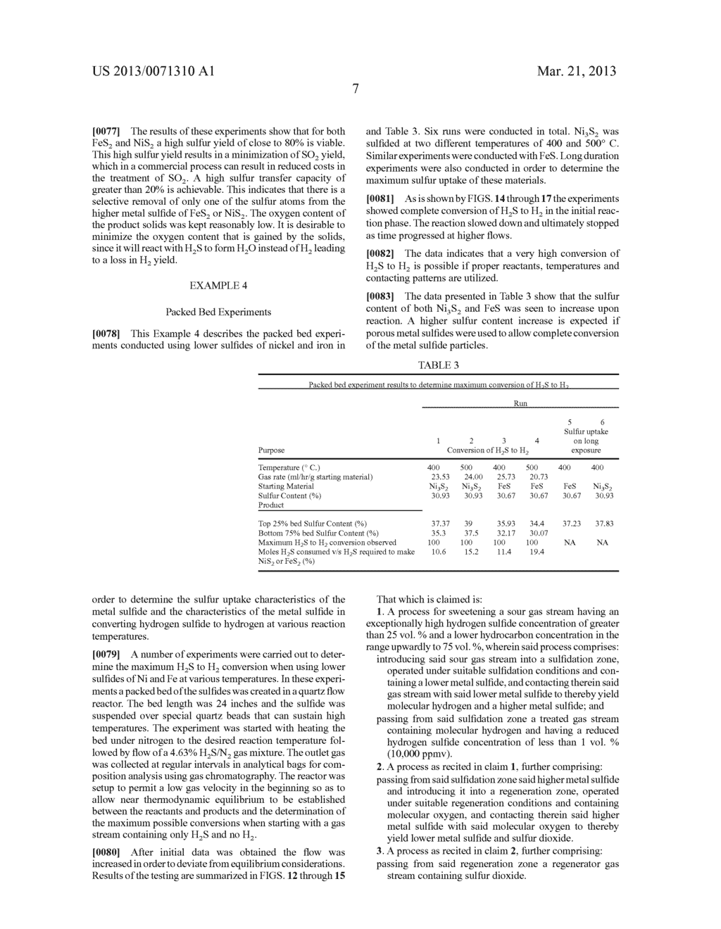 PROCESS FOR REMOVING HYDROGEN SULFIDE FROM VERY SOUR HYDROCARBON GAS     STREAMS USING METAL SULFIDE - diagram, schematic, and image 17