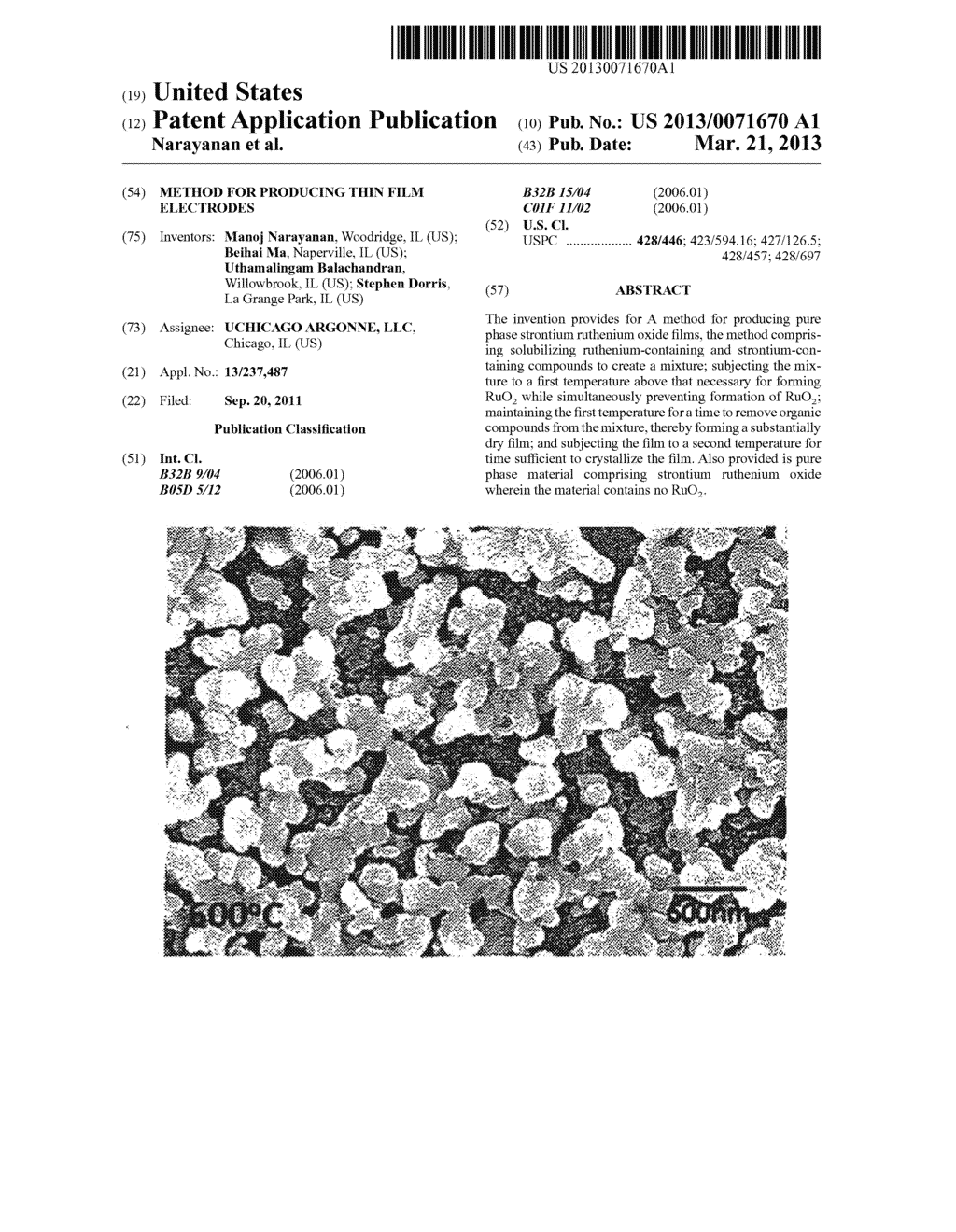 METHOD FOR PRODUCING THIN FILM ELECTRODES - diagram, schematic, and image 01