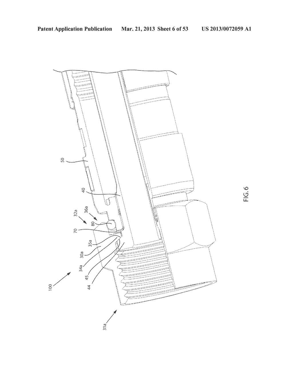 COAXIAL CABLE CONNECTOR HAVING ELECTRICAL CONTINUITY MEMBER - diagram, schematic, and image 07