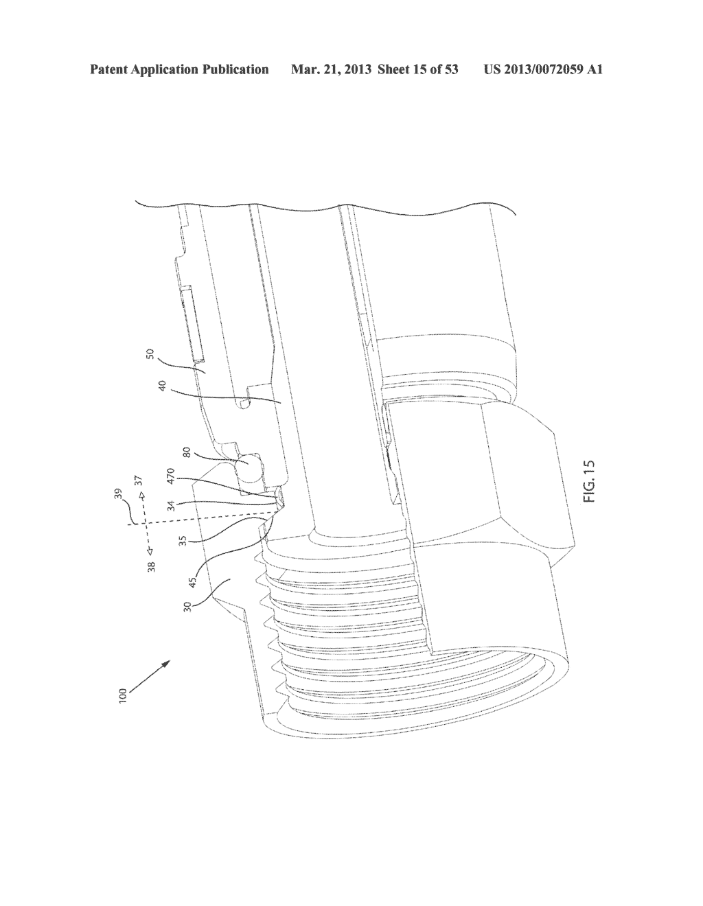 COAXIAL CABLE CONNECTOR HAVING ELECTRICAL CONTINUITY MEMBER - diagram, schematic, and image 16