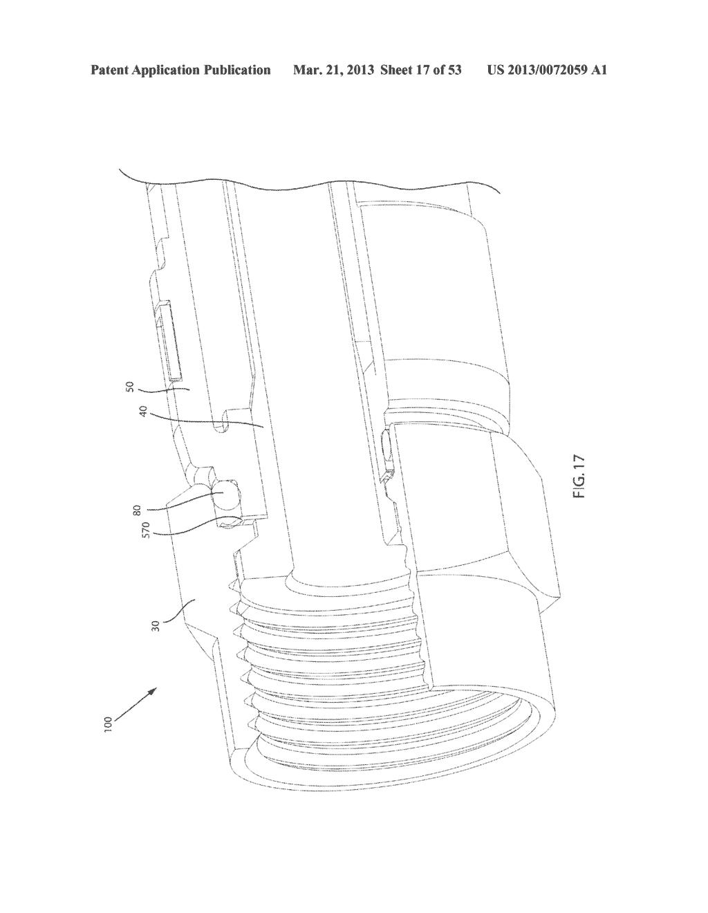 COAXIAL CABLE CONNECTOR HAVING ELECTRICAL CONTINUITY MEMBER - diagram, schematic, and image 18