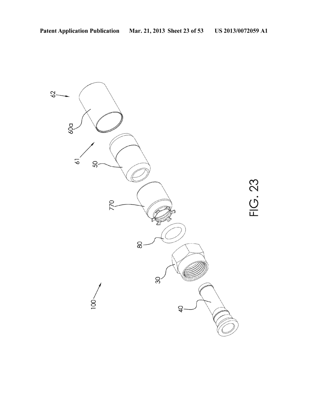 COAXIAL CABLE CONNECTOR HAVING ELECTRICAL CONTINUITY MEMBER - diagram, schematic, and image 24