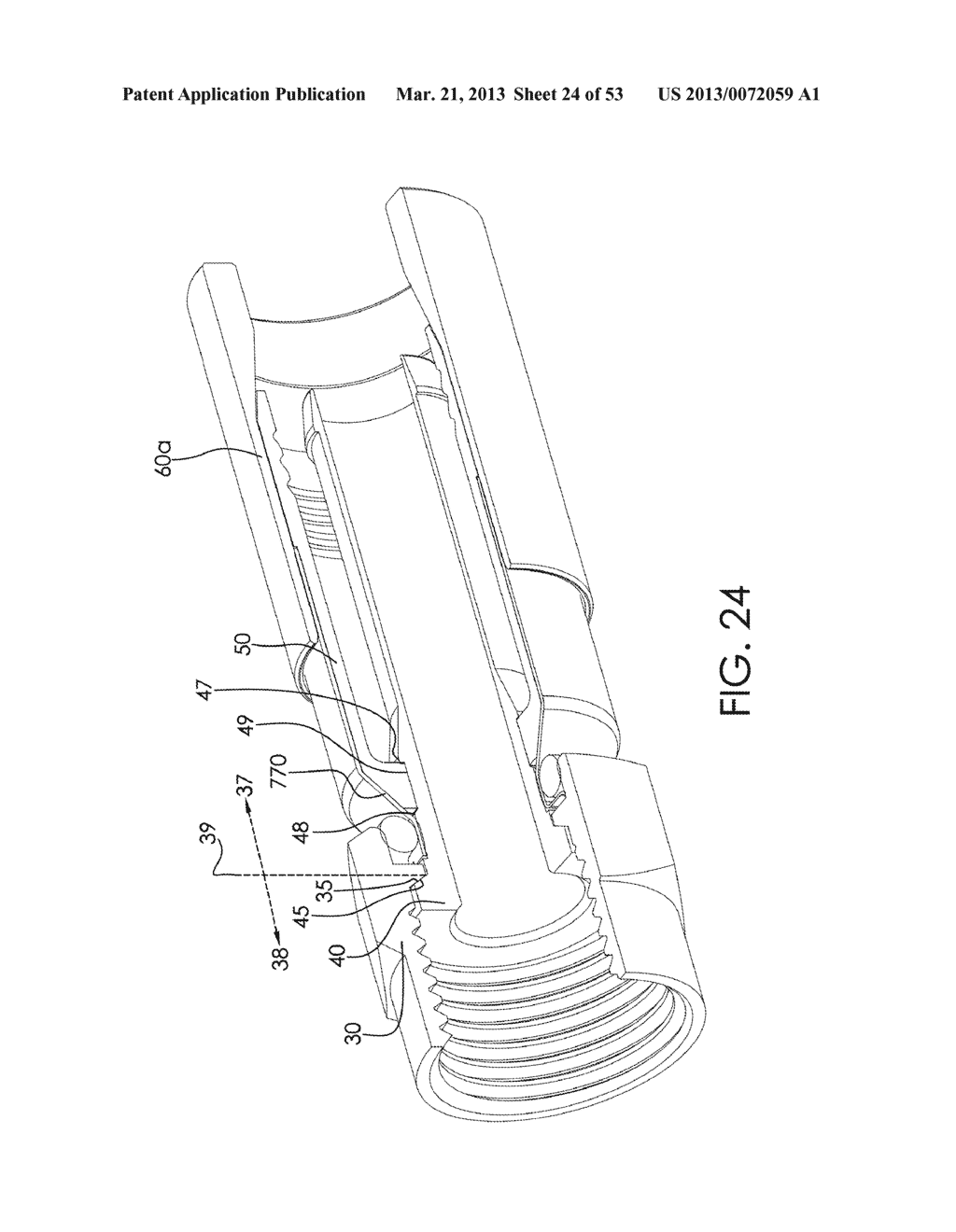 COAXIAL CABLE CONNECTOR HAVING ELECTRICAL CONTINUITY MEMBER - diagram, schematic, and image 25