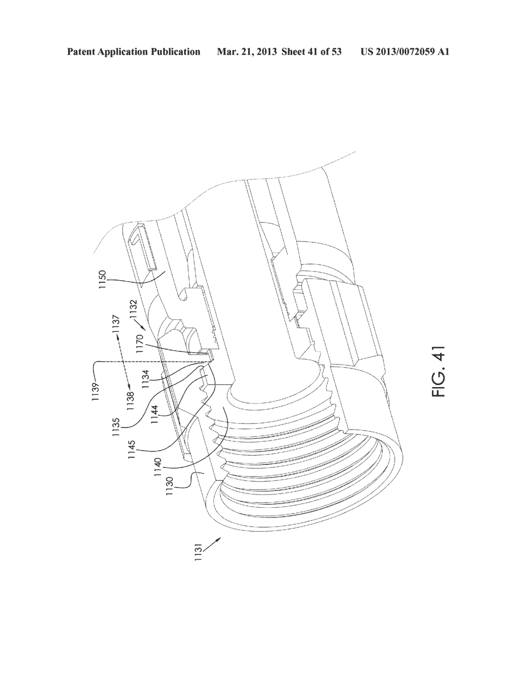 COAXIAL CABLE CONNECTOR HAVING ELECTRICAL CONTINUITY MEMBER - diagram, schematic, and image 42