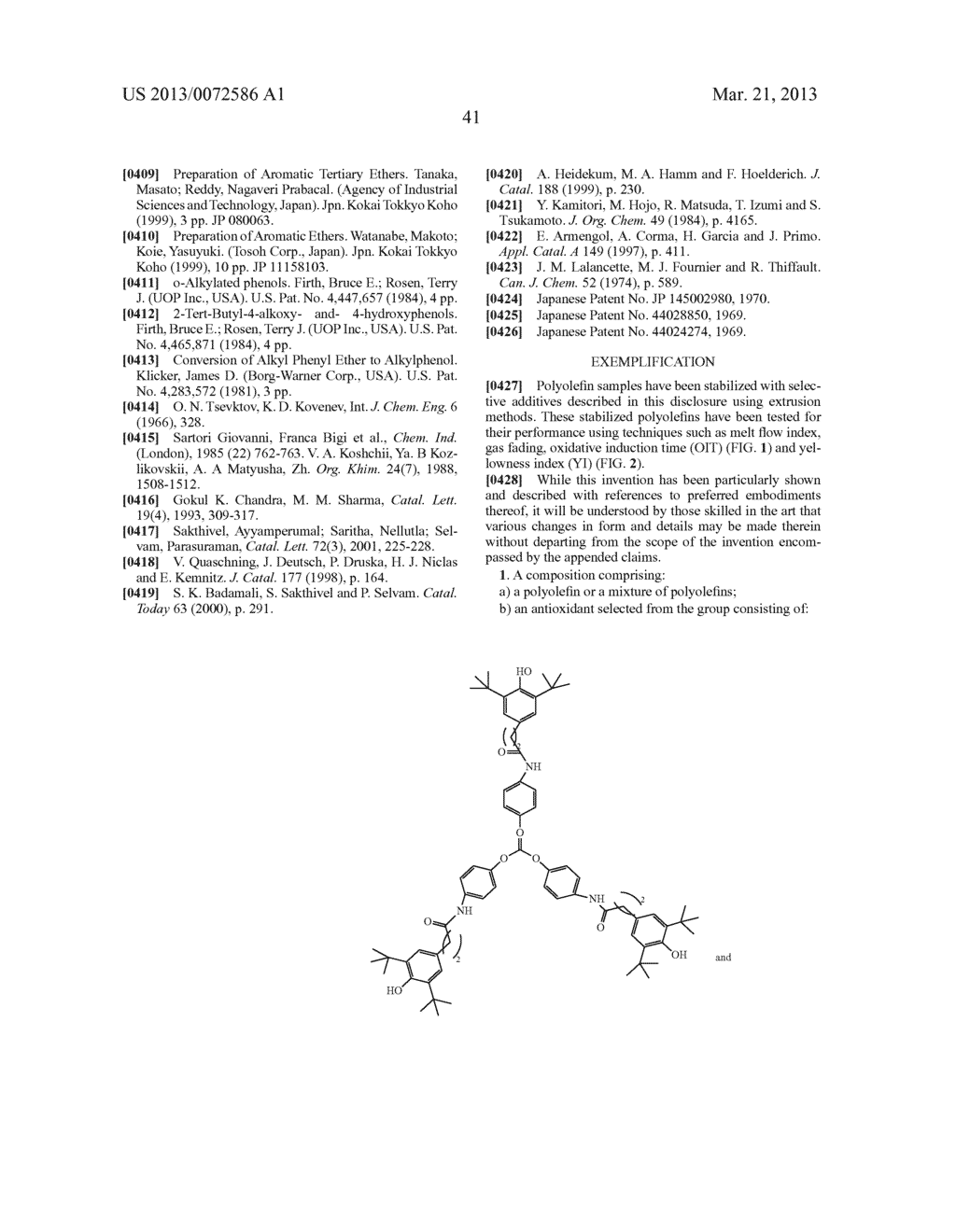 Stabilized Polyolefin Compositions - diagram, schematic, and image 44