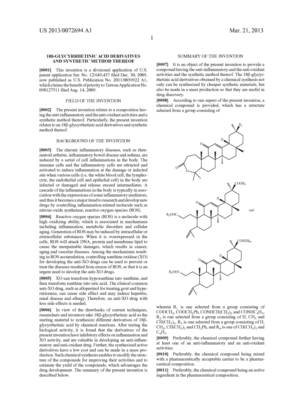 18 -GLYCYRRHETINIC ACID DERIVATIVES AND SYNTHETIC METHOD THEREOF - diagram, schematic, and image 10