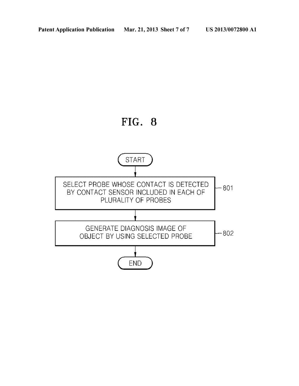 METHOD & APPARATUS FOR GENERATING DIAGNOSIS IMAGE, PROBE, & METHOD OF     CONTROLLING THE PROBE - diagram, schematic, and image 08
