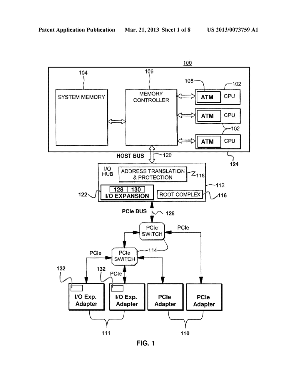 UPBOUND INPUT/OUTPUT EXPANSION REQUEST AND RESPONSE PROCESSING IN A PCIE     ARCHITECTURE - diagram, schematic, and image 02
