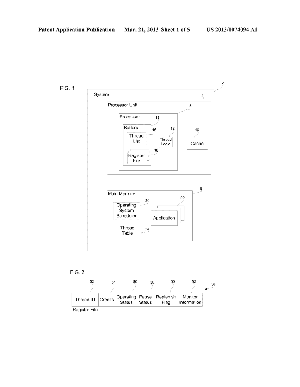 EXECUTING MULTIPLE THREADS IN A PROCESSOR - diagram, schematic, and image 02