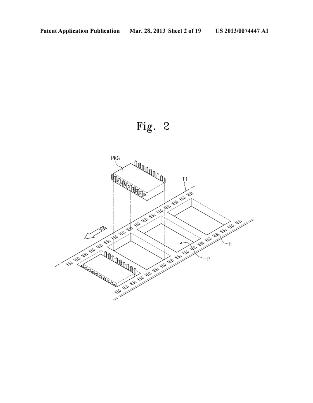 CARRIER TAPE WINDING UNIT AND APPARATUS OF PACKING SEMICONDUCTOR PACKAGE - diagram, schematic, and image 03