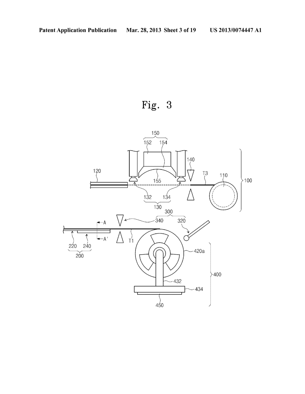 CARRIER TAPE WINDING UNIT AND APPARATUS OF PACKING SEMICONDUCTOR PACKAGE - diagram, schematic, and image 04